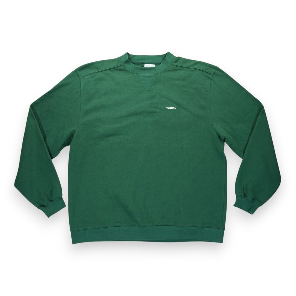 NWT Reebok Men's Sweatshirt Crewneck Long Sleeve Green Size Large